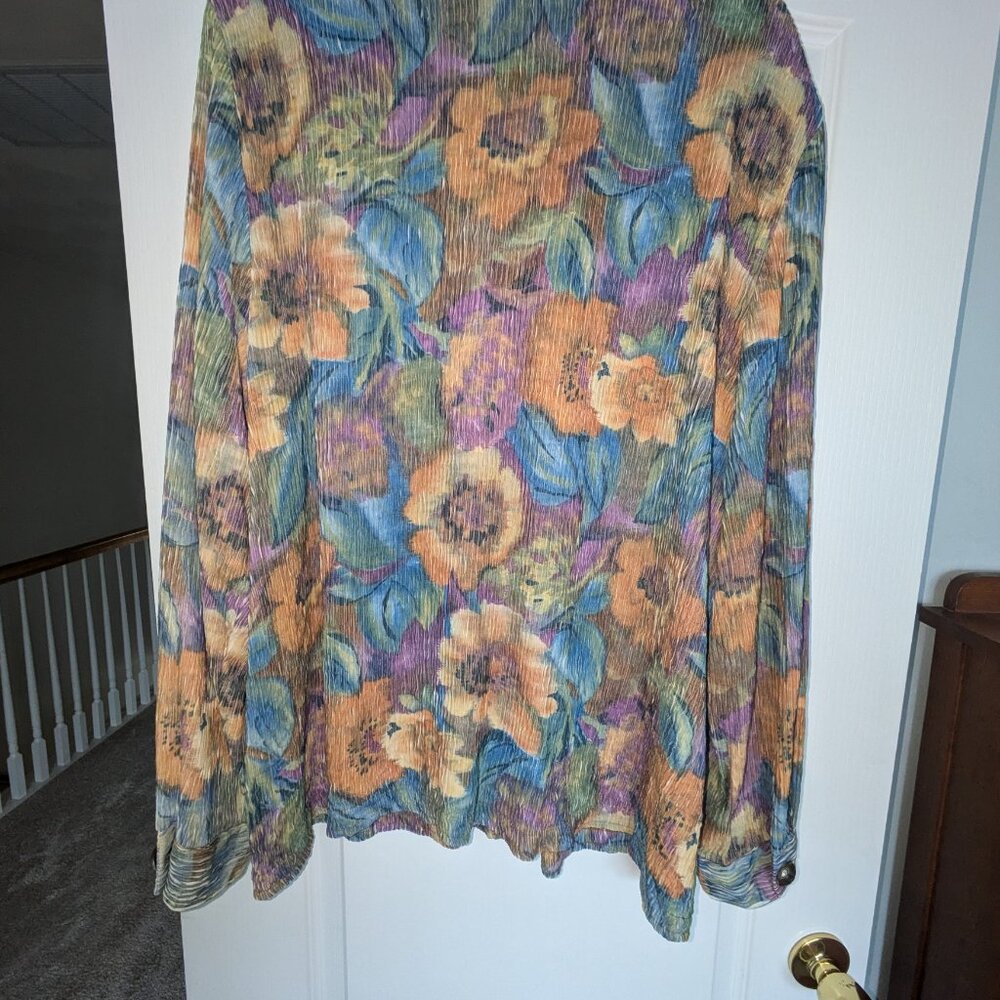 Susan Graver Crinkle Multiple Color Tunic - image 3